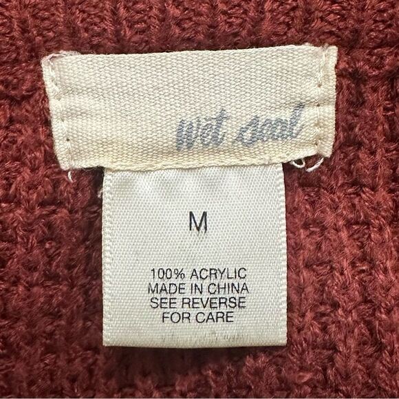 Wet Seal Cold Shoulder Button Down Cardigan, Sz Medium - Picture 10 of 12